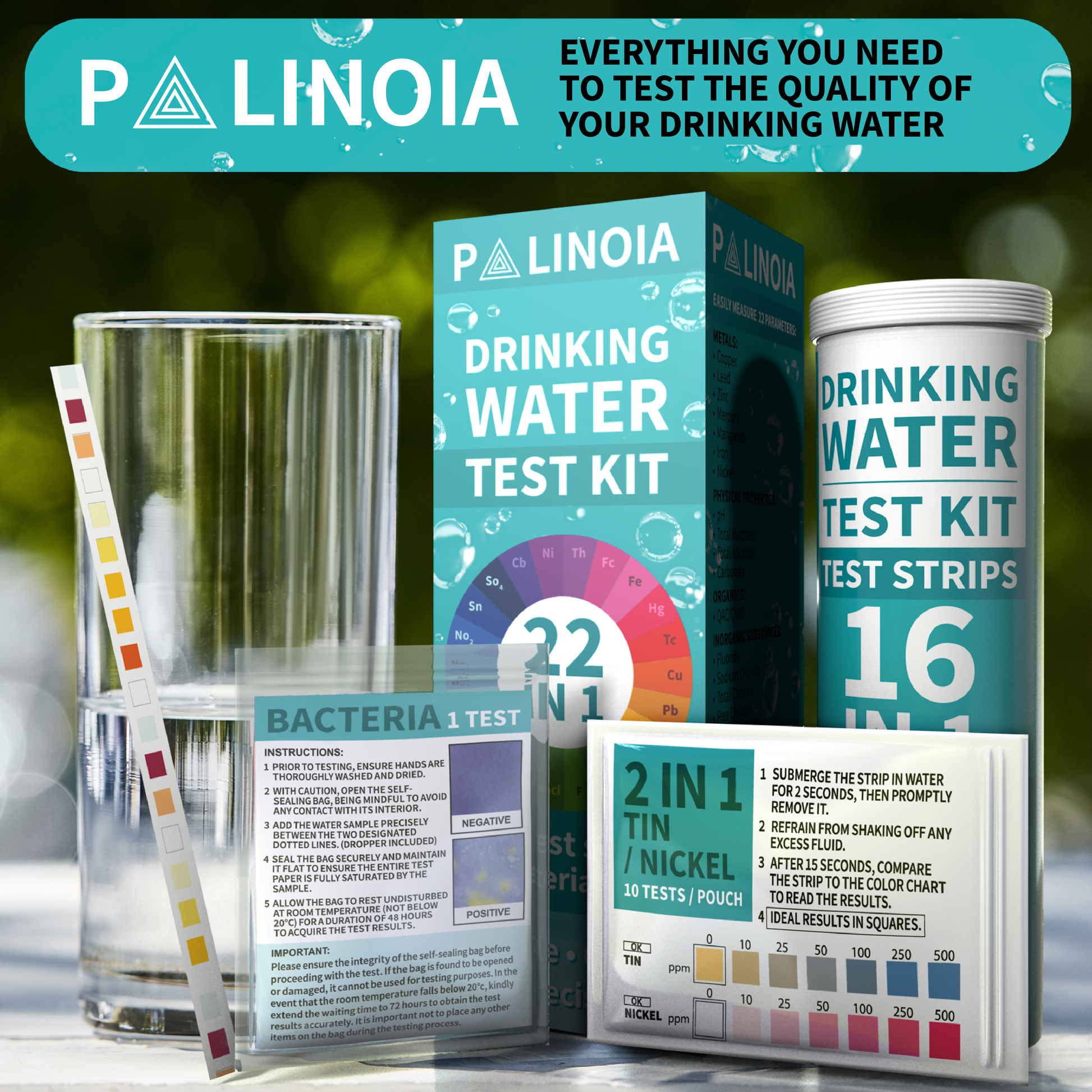 Palinoia Drinking Water Test Strips