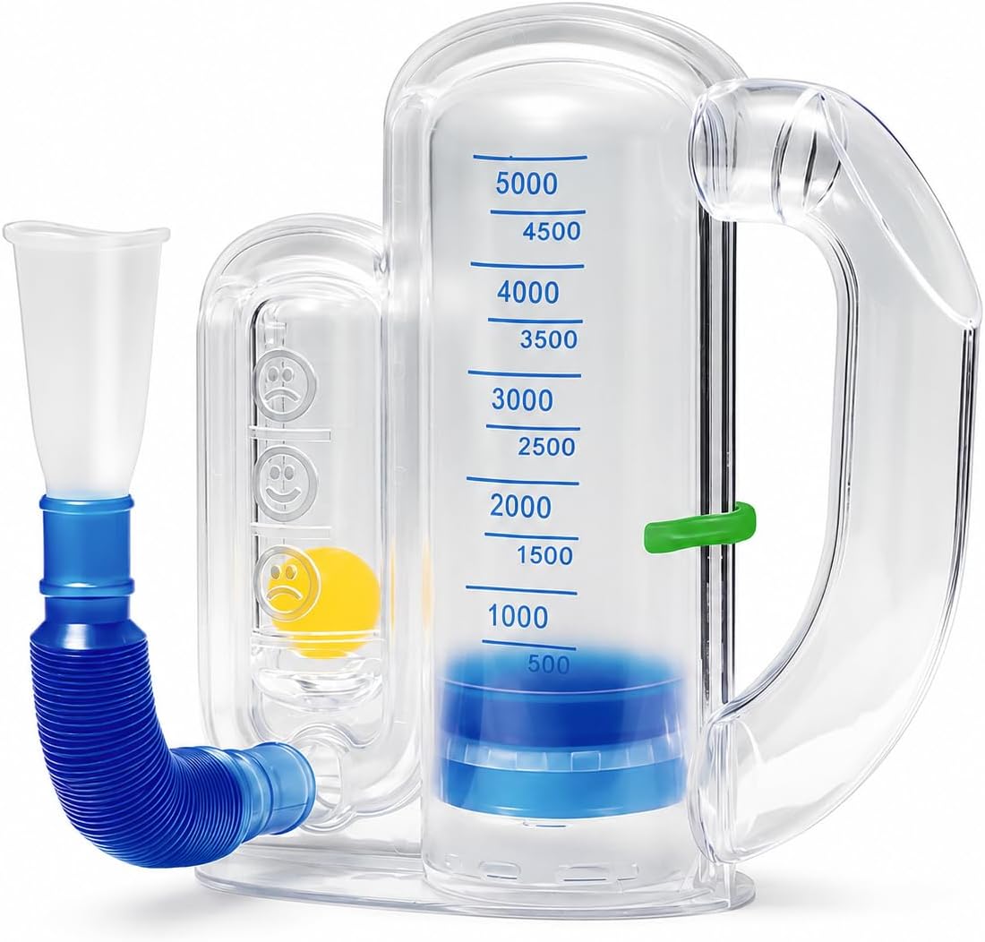 Breathing Exercise Device – Visual Airflow Trainer for Lung Fitness Improve Airflow Awareness & Breathing Strength