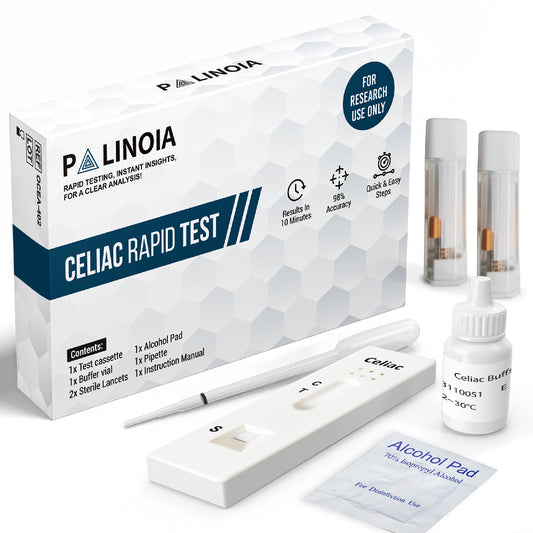 Rapid & Highly Accurate Gluten Sensitivity Easy to Use Testing Kit for Celiac Disease - Allergy Detection